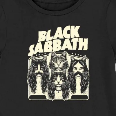 Koszulka damska cat black sabbath czarna