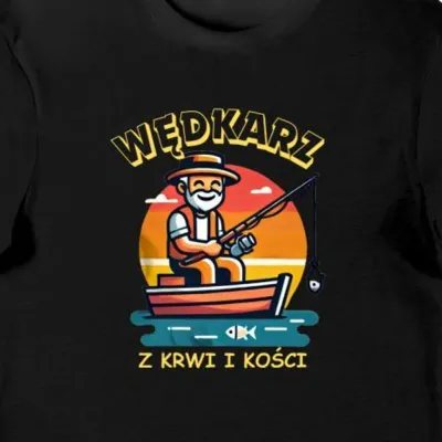 Koszulka dla dziadka Najlepszy Dziadek prezent wędkarz dzień dziadka