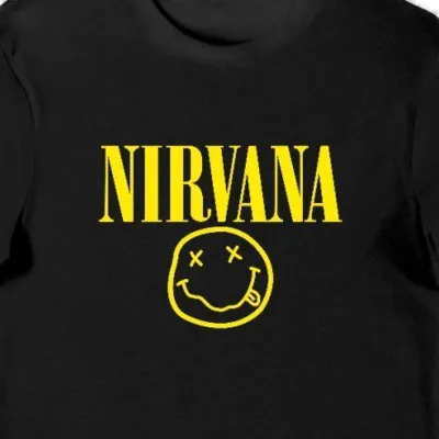 Koszulka męska Nirvana czarna