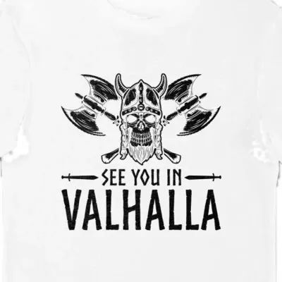 Koszulka See you in Valhalla biała