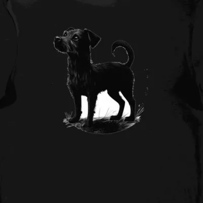 Koszulka męska czarna z motywem Jack Russella teriera