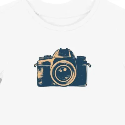 Koszulka damska biała z motywem fotograficznym dla pasjonatów