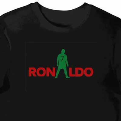 Koszulka dziecięca czarna Cristiano Ronaldo CR7 prezent