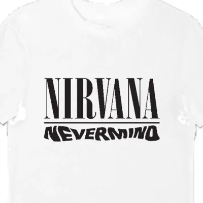 Koszulka męska Nirvana Nevermind biała