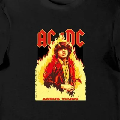 Koszulka męska ACDC Angus Young czarna
