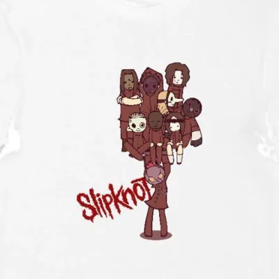 Koszulka męska zespół Slipknot biała