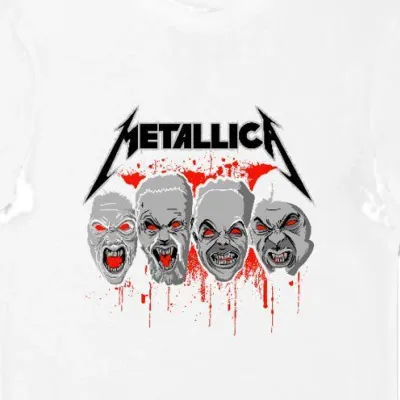 Koszulka męska zespołu Metalica biała
