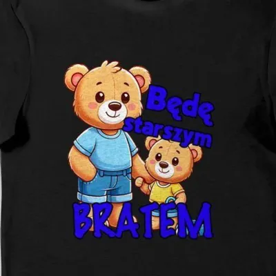 Koszulka będę starszym bratem czarna
