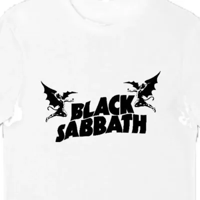 Koszulka męska Black Sabbath biała