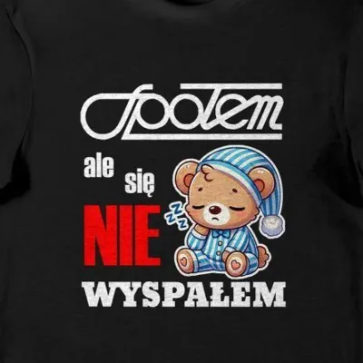 Koszulka Społem ale się nie wyspołem czarna