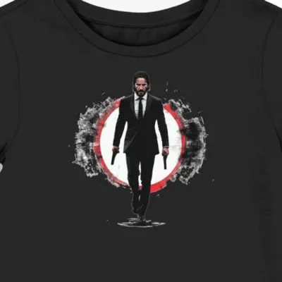 Koszulka damska czarna z motywem John Wick