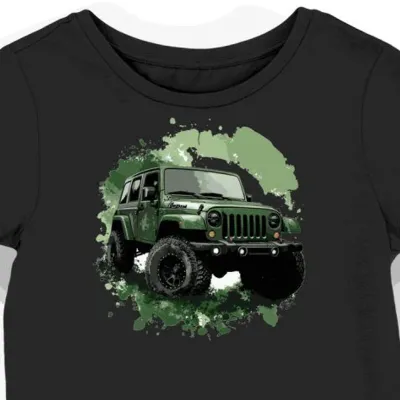 Koszulka damska czarna Jeep Wrangler w pełnej krasie