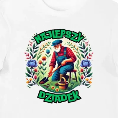 Koszulka dla dziadka Najlepszy Dziadek prezent działka dzień dziadka