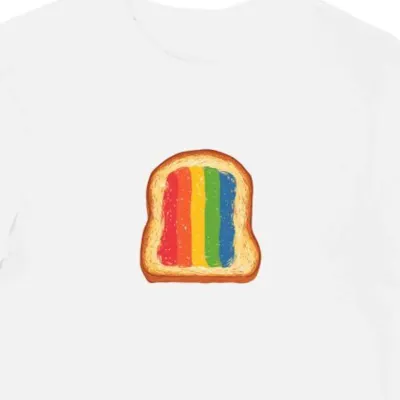 Koszulka męska biała z motywem retro tost