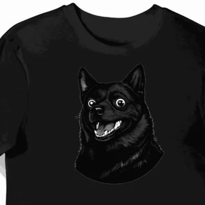 Koszulka męska czarna z unikalnym wzorem