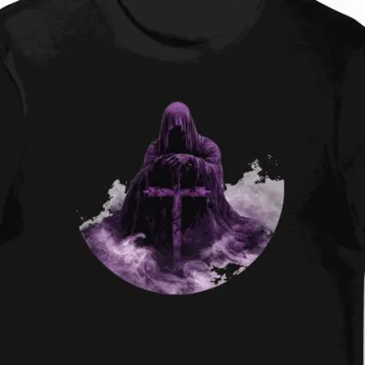 Koszulka męska czarna z motywem Regana z Exorcist halloween