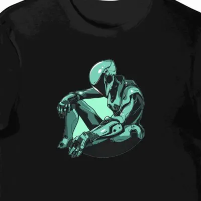 Koszulka męska czarna z nadrukiem Evangelion