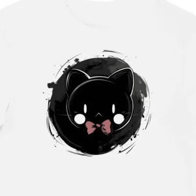 Koszulka męska biała z nadrukiem Hello Kitty Kawaii
