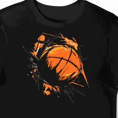 Koszulka męska czarna z nadrukiem Haikyuu