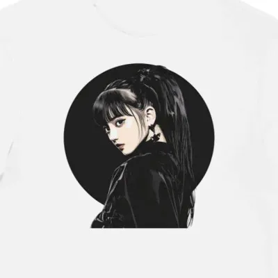 Koszulka męska biała z nadrukiem JPop Momoiro Clover Z