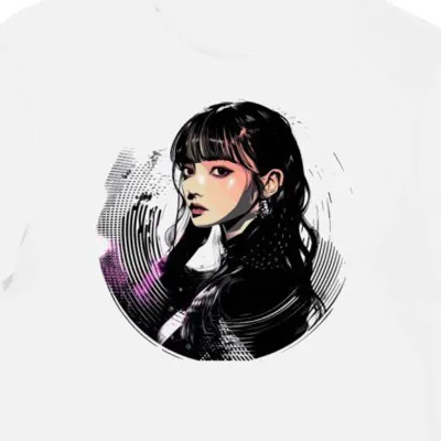 Koszulka męska biała z nadrukiem pop Momoiro Clover Z