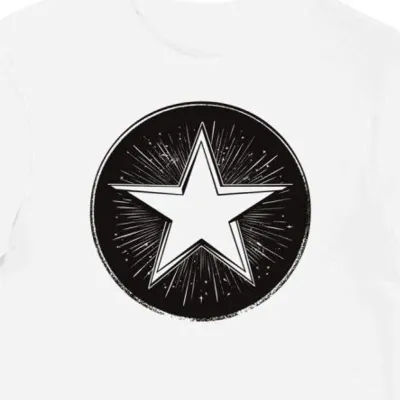 Koszulka męska biała z nadrukiem JPop Johnny's