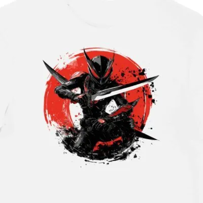 Koszulka męska biała z grafiką Ryukendo