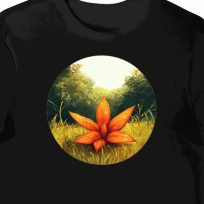 Koszulka męska czarna z unikalnym wzorem