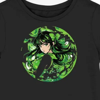 Koszulka damska czarna z motywem Sailor Mars