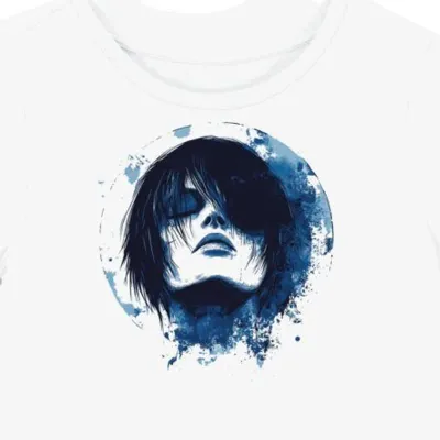 Koszulka damska biała z motywem Tokyo Ghoul Mask