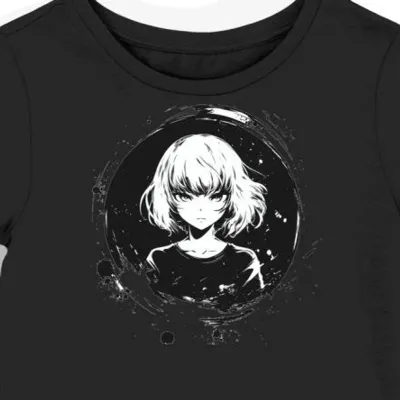 Koszulka damska czarna z nadrukiem Berserk Manga