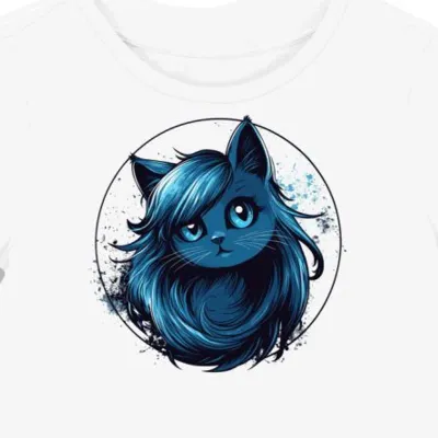 Koszulka damska biała z motywem Kawaii Chococat