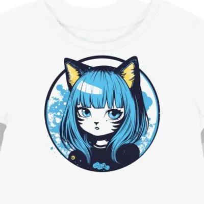 Koszulka damska biała z motywem Chococat