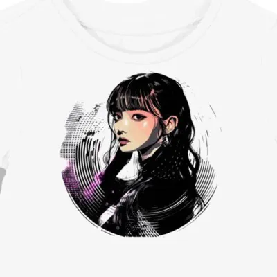 Koszulka damska biała z grafiką Momoiro Clover Z