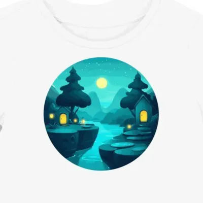 Koszulka damska biała z nadrukiem dzwoneczka Animal Crossing