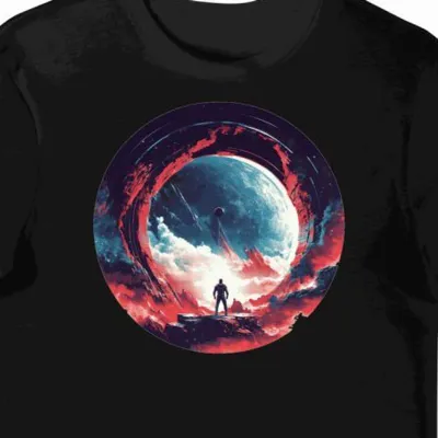 Koszulka męska czarna z nadrukiem Captain America