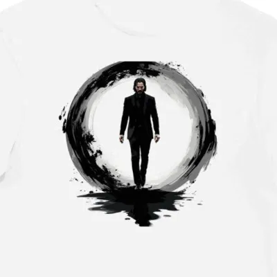 Koszulka męska biała z motywem John Wick Chapter 5