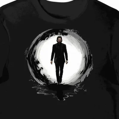 Koszulka męska czarna z motywem John Wick Chapter 5