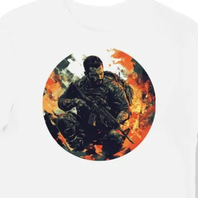 Koszulka męska biała z motywem The Expendables 4