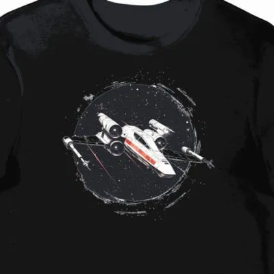 Koszulka męska czarna z motywem X-Wing Star Wars