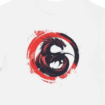 Koszulka męska biała z motywem rodu Targaryen