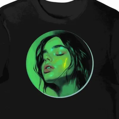 Koszulka męska czarna z motywem muzycznym Billie Eilish