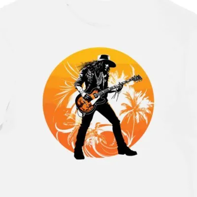 Koszulka męska biała z nadrukiem Guns N Roses