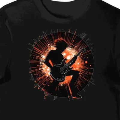 Koszulka męska czarna z motywem prog rocka i Muse