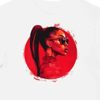 Koszulka męska biała z nadrukiem Cardi B hip-hop