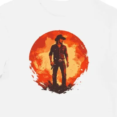 Koszulka męska biała z nadrukiem artysty Morgan Wallena