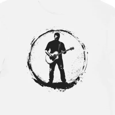 Koszulka męska biała z grafiką artysty Eric Church