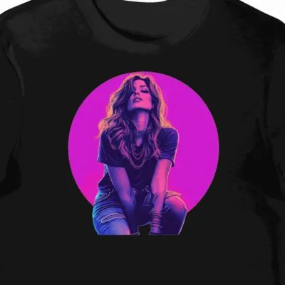 Koszulka męska czarna z motywem Maren Morris