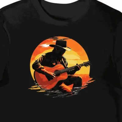 Koszulka męska czarna z nadrukiem Zac Brown Band