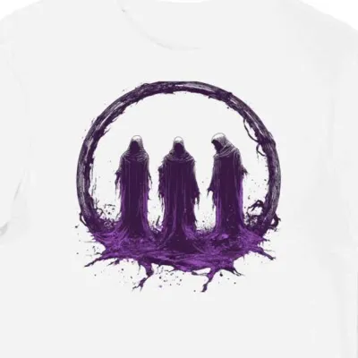 Koszulka męska biała z grafiką zespołu Black Sabbath